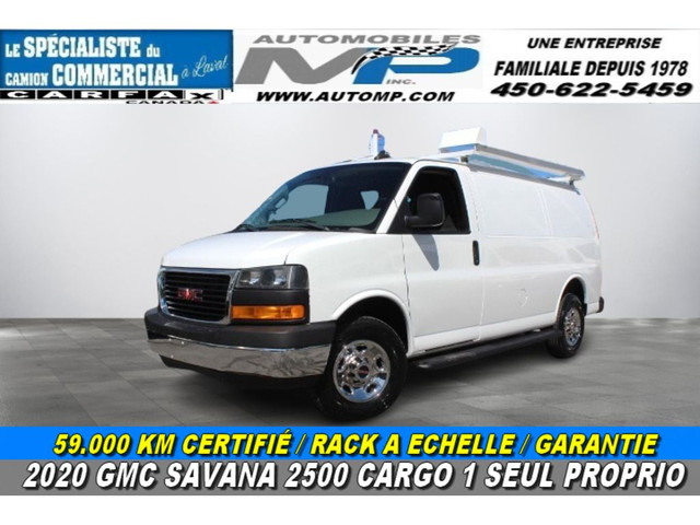 2020 GMC Savana Cargo Van 2500 CARGO 59.000 KM 6.0 LITRES RACK A in Cars & Trucks in Laval / North Shore