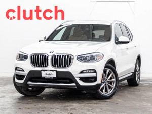 2018 BMW X3 XDrive30i AWD w/Apple CarPlay, Heated Front Seats, Rearview Cam