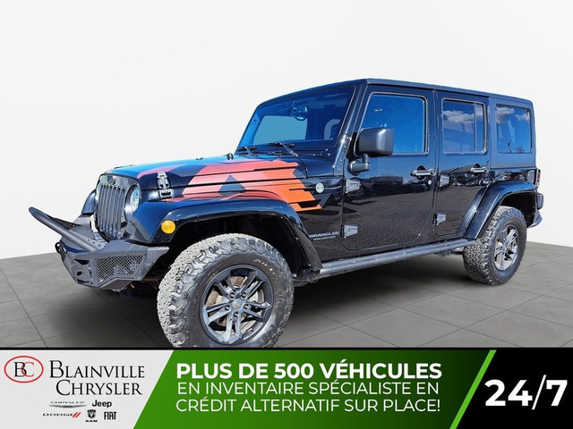 2017 Jeep Wrangler UNLIMITED 4X4 MARCHEPIEDS 2 TOITS RIGIDE ET S in Cars & Trucks in Laval / North Shore