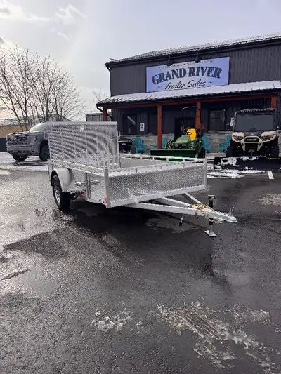 Grand River Trailer Sales Cargo, utility Aluminum cargo 6x12 Single Axle utility Trailer aluminum wh...