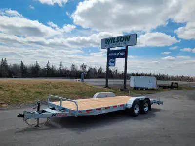 2024 K-Trail 18+2 Car Hauler in stock at our Truro location. Specs: -5200lb EZ lube axles -Electric...