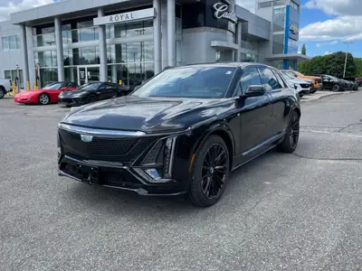 The 2026 Cadillac LYRIQ-V Premium in sleek black delivers elegance and sophistication with an AWD dr...