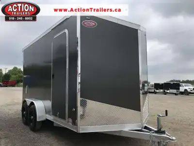 LEGACY SERIES ALL ALUMINUM FRAME 7' X 14' TANDEM AXLE CARGO W/ BARN DOORS AND POLYCORE PANEL UPGRADE...