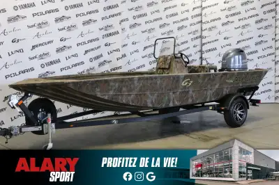 Ce JON BOAT G3 JB18CC BKP 2024 est disponible DÈS MAINTENANT! Contactez-nous au 450-420-2707. PDSF:...