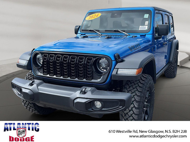 2024 Jeep WRANGLER 4-Door WILLYS in Cars & Trucks in New Glasgow