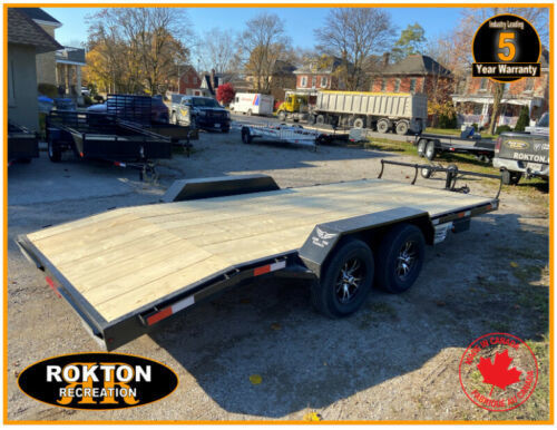 2022 7 x 20 Car Trailer,Aluminum hide-away ramps Available NOW in Cargo & Utility Trailers in Mississauga / Peel Region - Image 4