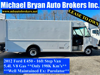 2012 FORD E450 - 16FT STEP VAN *LOW MILEAGE* NEW BLOW-OUT PRICE