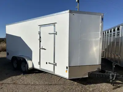 2025 Interstate 7'x16' SFC716TA2 Cargo / Enclosed Trailer - 2x3500lbs axles - v-nose - 6'6in. interi...