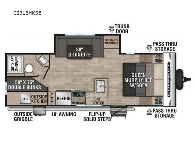 2023 KZ Connect SE C231BHKSE in Travel Trailers & Campers in Truro - Image 16
