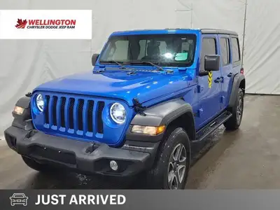 Recent Arrival! Odometer is 9891 kilometers below market average! Hydro Blue Pearl Coat 2023 Jeep Wr...
