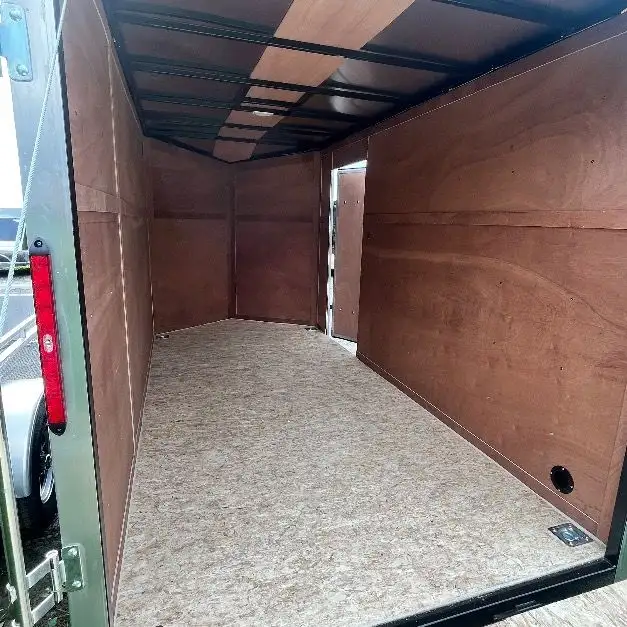 6x12 Single Axle 6.6 INT Enclosed Cargo Trailer in Cargo & Utility Trailers in Brantford - Image 14