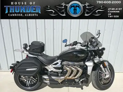 The 2020 Triumph Rocket III GT is a high-performance power cruiser built for riders who want both ja...