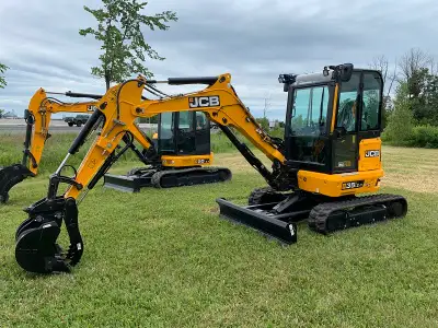 2024 JCB 35Z-1 MINI EXCAVATOR STOCK #A052482 24.7 HP 7840 POUNDS OPERATING WEIGHT ZERO TAIL SWING CA...