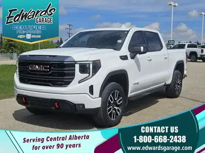 For sale: 2024 GMC Sierra 1500 AT4 -- local trade with full service history and under 56,000 km. Thi...