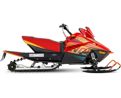 The Snoscoot is an easy-to-ride electric-start, four-stroke, 200cc-class snowmobile for younger, sma...