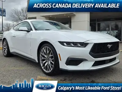 This brand new OXFORD WHITE 2024 FORD MUSTANG ECOBOOST COUPE PREMIUM is powered by a 2.3L ECOBOOST 3...