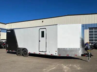 Financing available OAC! Side Escape door, torsion axles w/alloy wheels, spring assist ramp door hin...