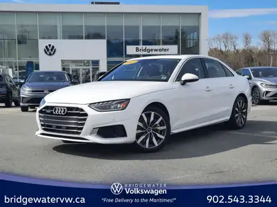 White 2023 Audi A4 45 Komfort quattro quattro 7-Speed Automatic S tronic 2.0L 4-Cylinder TFSI Bridge...