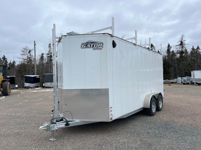 2024 Gator 7 x 16  Contractor enclosed cargo trailer in Cargo & Utility Trailers in Cape Breton - Image 3