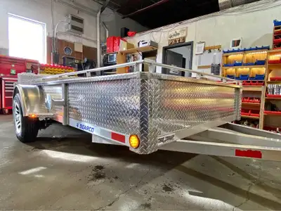 Limited Time Offer – January Only 2025 Bearco 6x12 Trailer with Free Bifold Gate Bifold gate include...