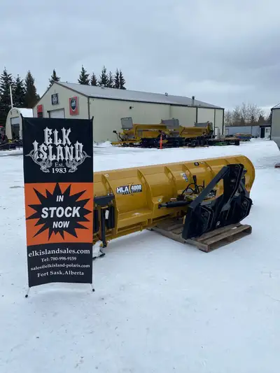Available at Elk Island Sales - HLA Skidsteer attachments and equipment HLA SERIES 4000 SNOW BLADE 1...