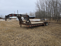 2007 Load Max 24 Ft T/A G/N Flat Deck Trailer