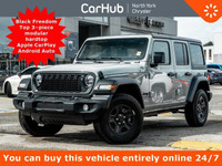 2024 Jeep Wrangler SPORT Black Freedom Top 3–piece modular