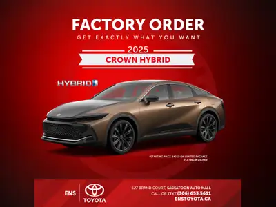 This 2025 Toyota Crown features bold styling and an elevated ride height, with amazing hybrid powert...