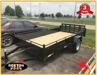 2024  6 x 12 Utility Trailer, Bi-Fold Gate Available Now!