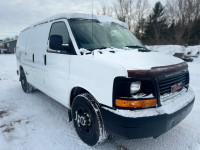 2014 GMC Savana 3500 Cargo Van with V8 4.8L Engine, shelves inside, auto ac, cruise control. Certifi... (image 2)