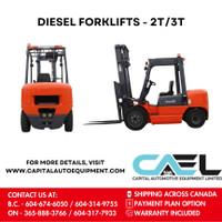 Brand New 2024 CAEL Diesel Forklifts - 2T/3T