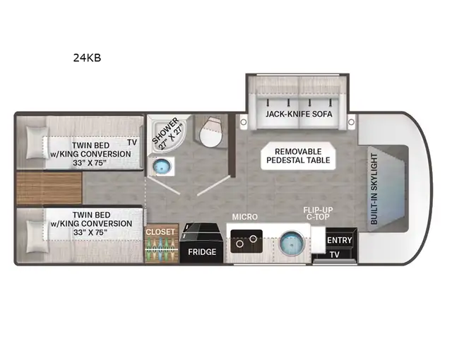 2025 Thor Motor Coach Gemini AWD 24KB in RVs & Motorhomes in Kelowna - Image 3