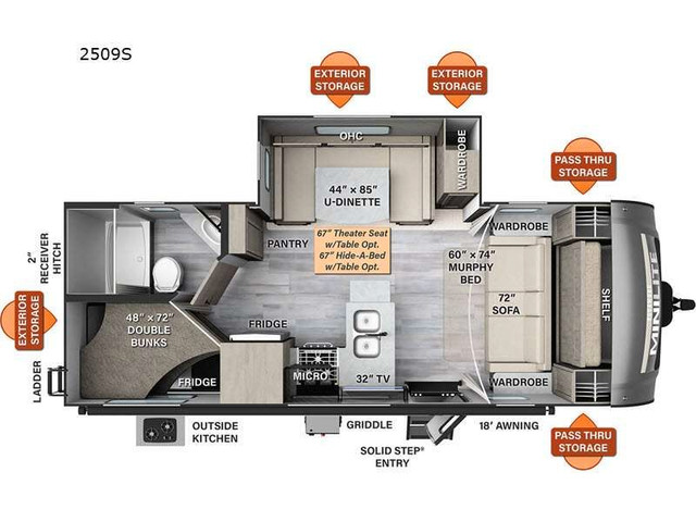 2024 Forest River RV Rockwood Mini Lite 2509S in Travel Trailers & Campers in Truro - Image 2