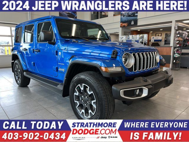 2024 Jeep Wrangler Sahara | LEATHER | NAVIGATION | AUX SWITCHES in Cars & Trucks in Calgary