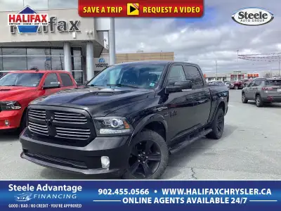2017 Ram 1500 Sport - HEATED LEATHER SEATS AND WHEEL, BACK UP CA