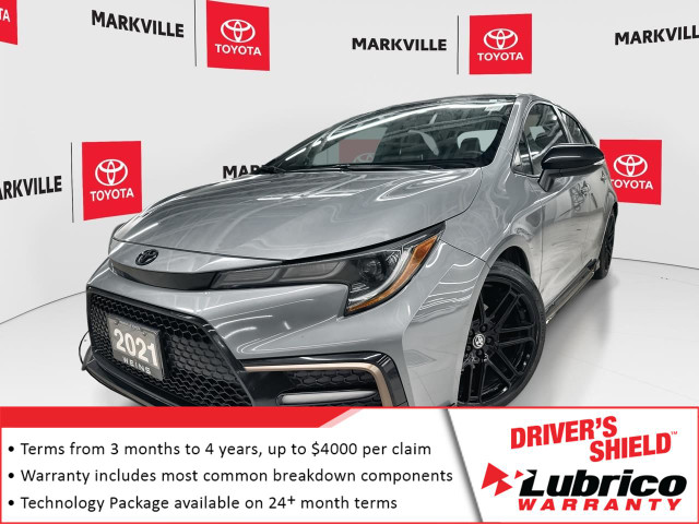 2021 Toyota Corolla SE APEX | 18" BLACK ALLOY WHEELS | CARPLA... in Cars & Trucks in Markham / York Region