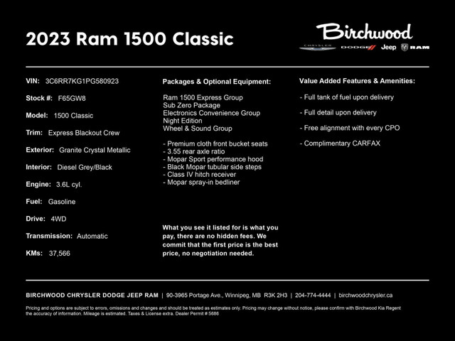 2023 Ram 1500 Classic Express in Cars & Trucks in Winnipeg - Image 2