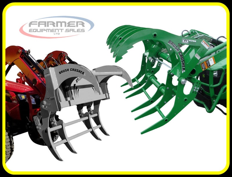 Brush Crusher mechanical Grapple, NO HYDRAULICS NEEDED IN STOCK