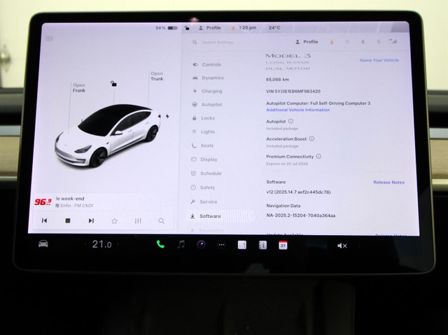 2021 TESLA MODEL 3 Long Range AWD DUAL MOTOR MAGS 19 NAVI CAMERA in Cars & Trucks in Laval / North Shore - Image 2