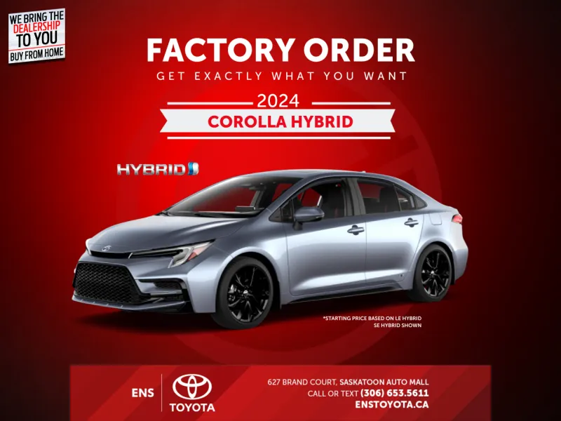 2024 Toyota Corolla Hybrid - $199 B/W