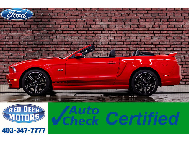 2014 Ford Mustang GT/CS Convertible Manual Leather BCam in Cars & Trucks in Red Deer