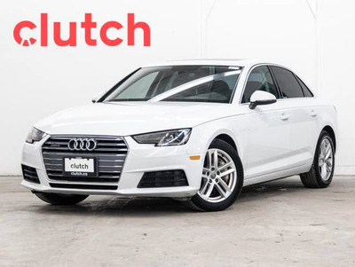 2017 Audi A4 Komfort AWD w/ Apple CarPlay, Rearview Cam, Bluetoo