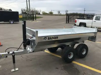 Canadian Made Offroad & Farm Dump Trailers at Miska Trailers From nimble 3 Ton Dumps perfect for Com...