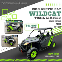 APPLY TODAY!!  2018 Arctic Cat Wildcat Trail LIMITED