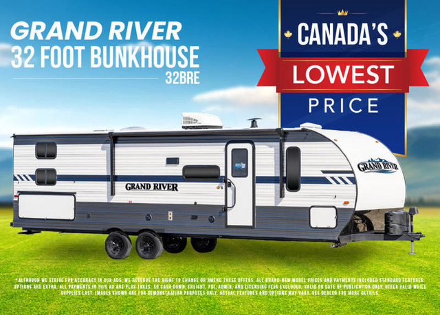 2024 GRAND RIVER 32BRE BUNKHOUSE in Travel Trailers & Campers in Barrie