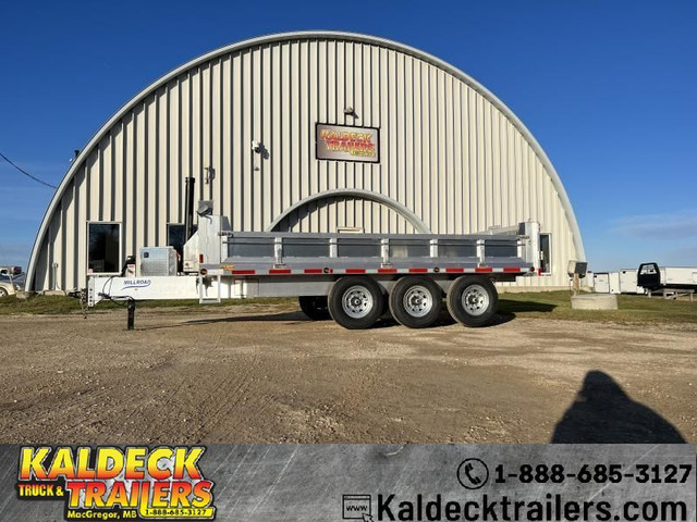 2022 Millroad 8' x 16' Dump Trailer 21K Base in Cargo & Utility Trailers in Portage la Prairie