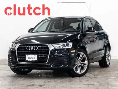 2018 Audi Q3 Progressiv AWD w/ Rearview Cam, Bluetooth, Dual Zon