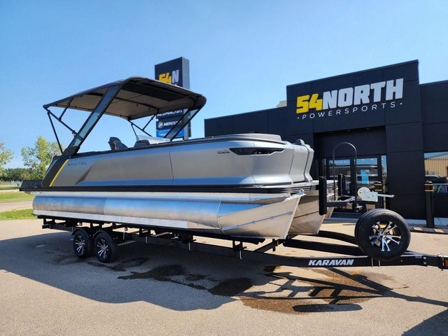2023 Manitou Explore 24 Switchback Max Deck Signature w/Trailer in Powerboats & Motorboats in Edmonton - Image 2