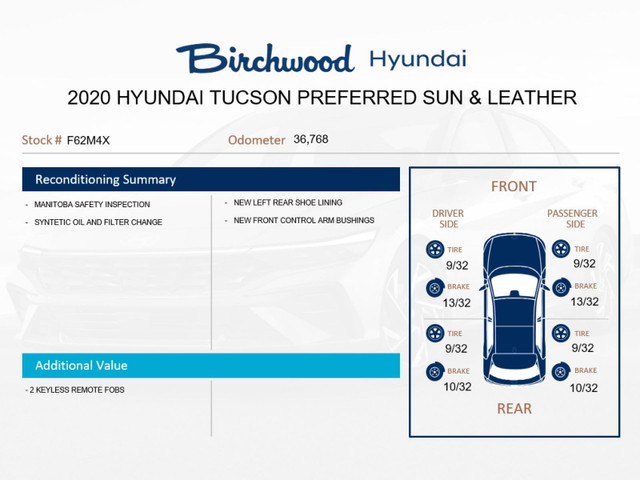 2020 Hyundai Tucson Preferred Sun & Leather Pkg in Cars & Trucks in Winnipeg - Image 2
