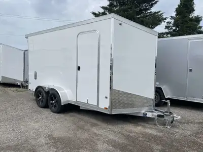 LEGACY SERIES ALL ALUMINUM FRAME 7' X 14' TANDEM AXLE CARGO W/ BARN DOORS AND POLYCORE PANEL UPGRADE...